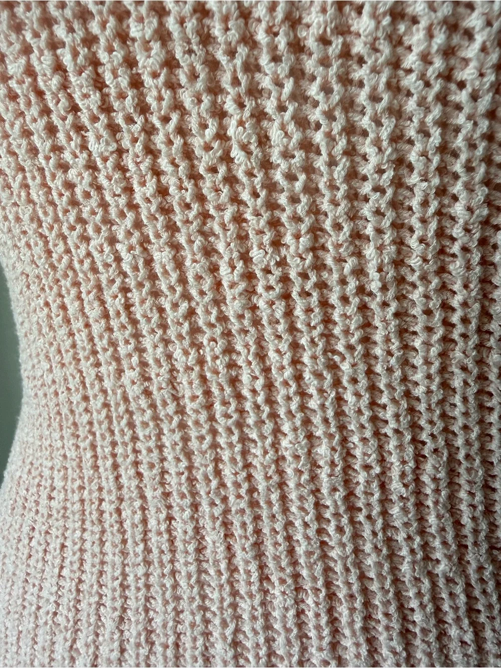 MADEWELL Monterey Peach Knit Sweater Tank Top—SZ. XS